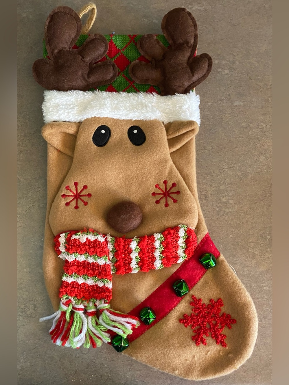 Reindeer Christmas Stocking